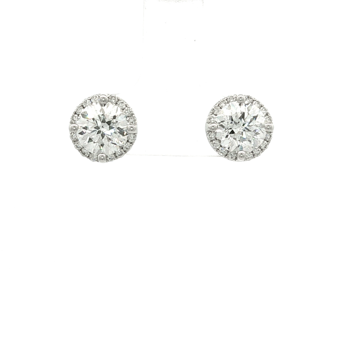 Above Love Lab Grown Diamond Halo Stud Earrings