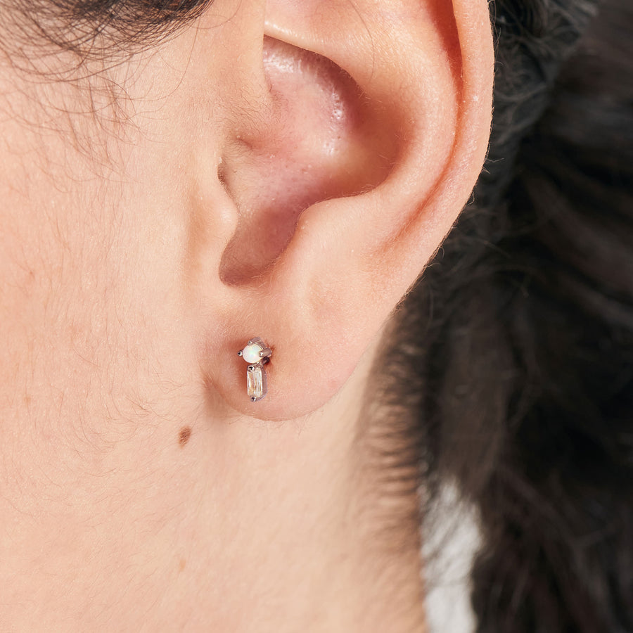 Ania Haie Gold Kyoto Opal Sparkle Barbell Single Earring