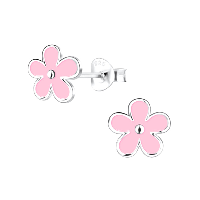 DPI Tiny Treasure Sterling Silver Children’s Flower Stud Earrings