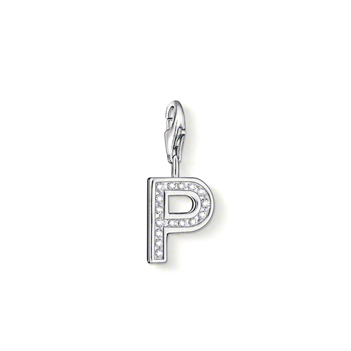 Thomas Sabo Charm Club Cubic Zirconia Letter 'P' Charm