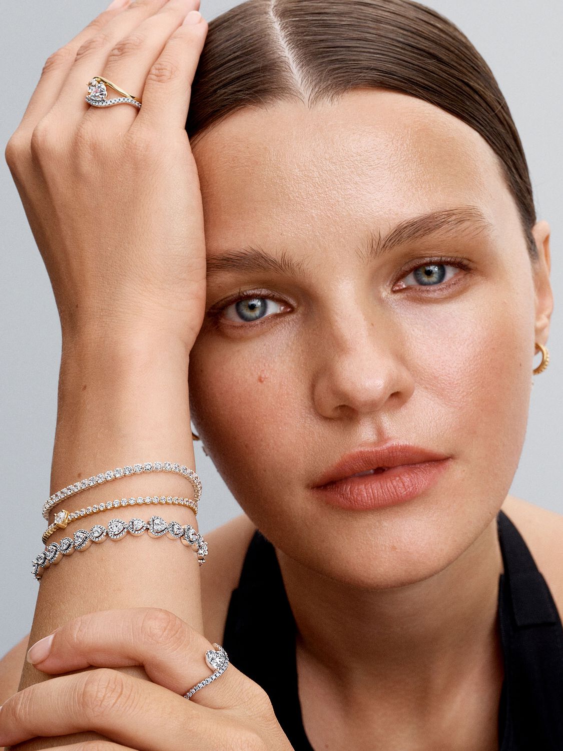 Pandora Halo Hearts Bracelet