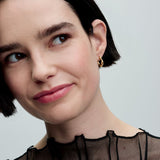 Organically Shaped Open Hoop Earrings