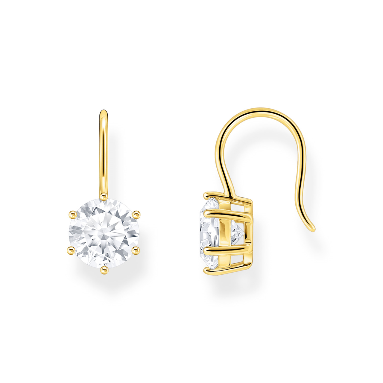 Thomas Sabo Earrings With White Zirconia Gold