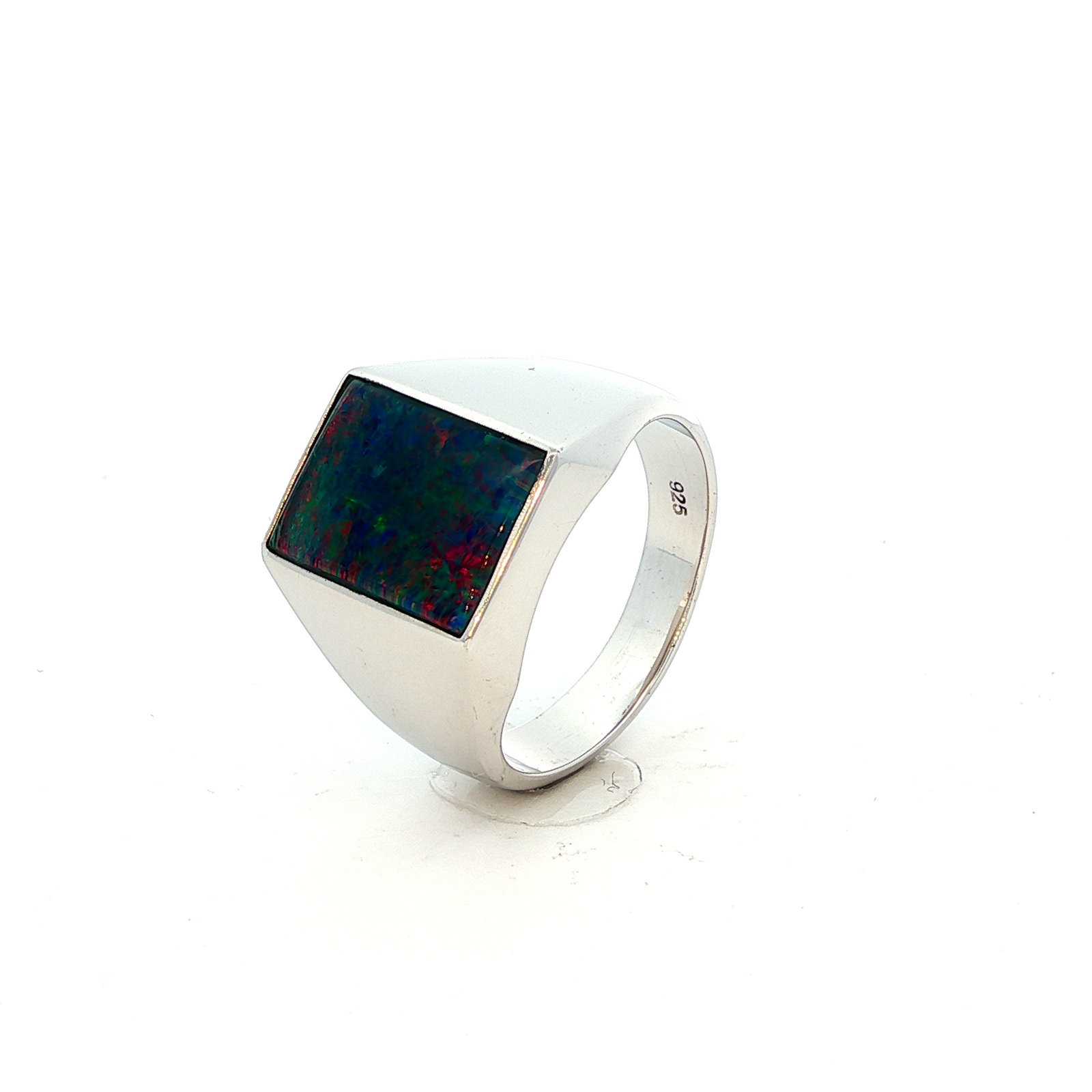 Triplex Opal Gents Dress Ring