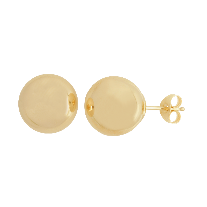 Ball Studs in Yellow Gold