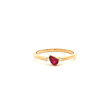 Pink Tourmaline Dress Ring in Yellow Gold