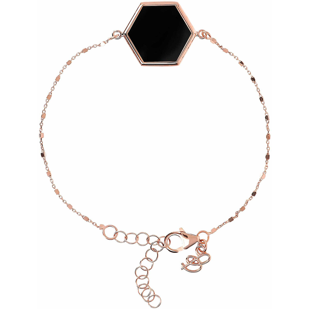 Bronzallure Alba Rose & Black Onyx