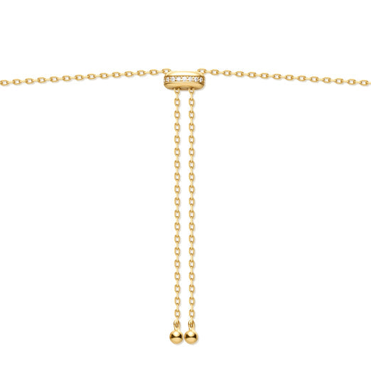 Ania Haie Gold Bezel Cubic Zirconia Station Necklace