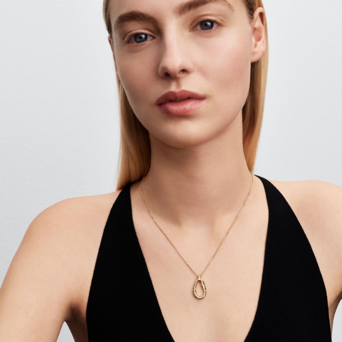 Pandora Organically Shaped Pendant Necklace