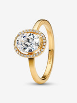 Pandora Oval Sparkling Halo Ring