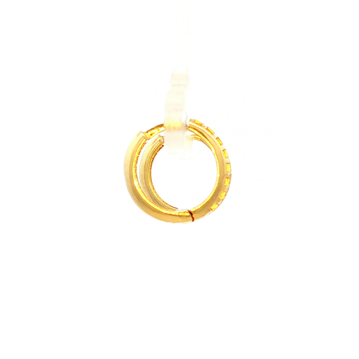 Light Weight Hoop Earrings in Yellow Gold