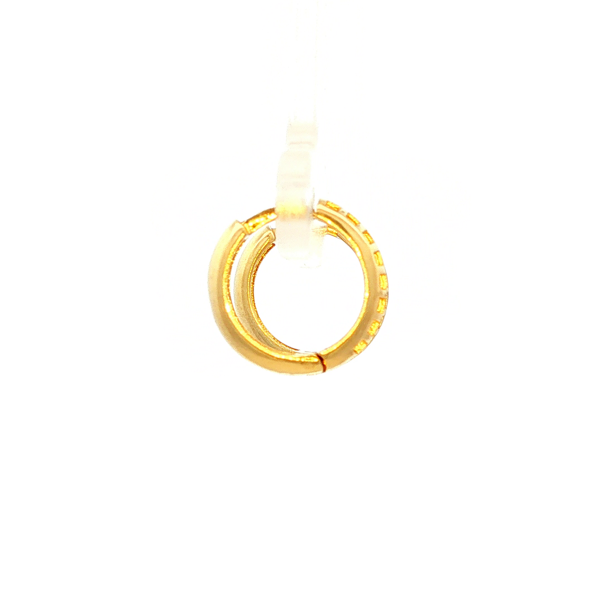 Light Weight Hoop Earrings in Yellow Gold