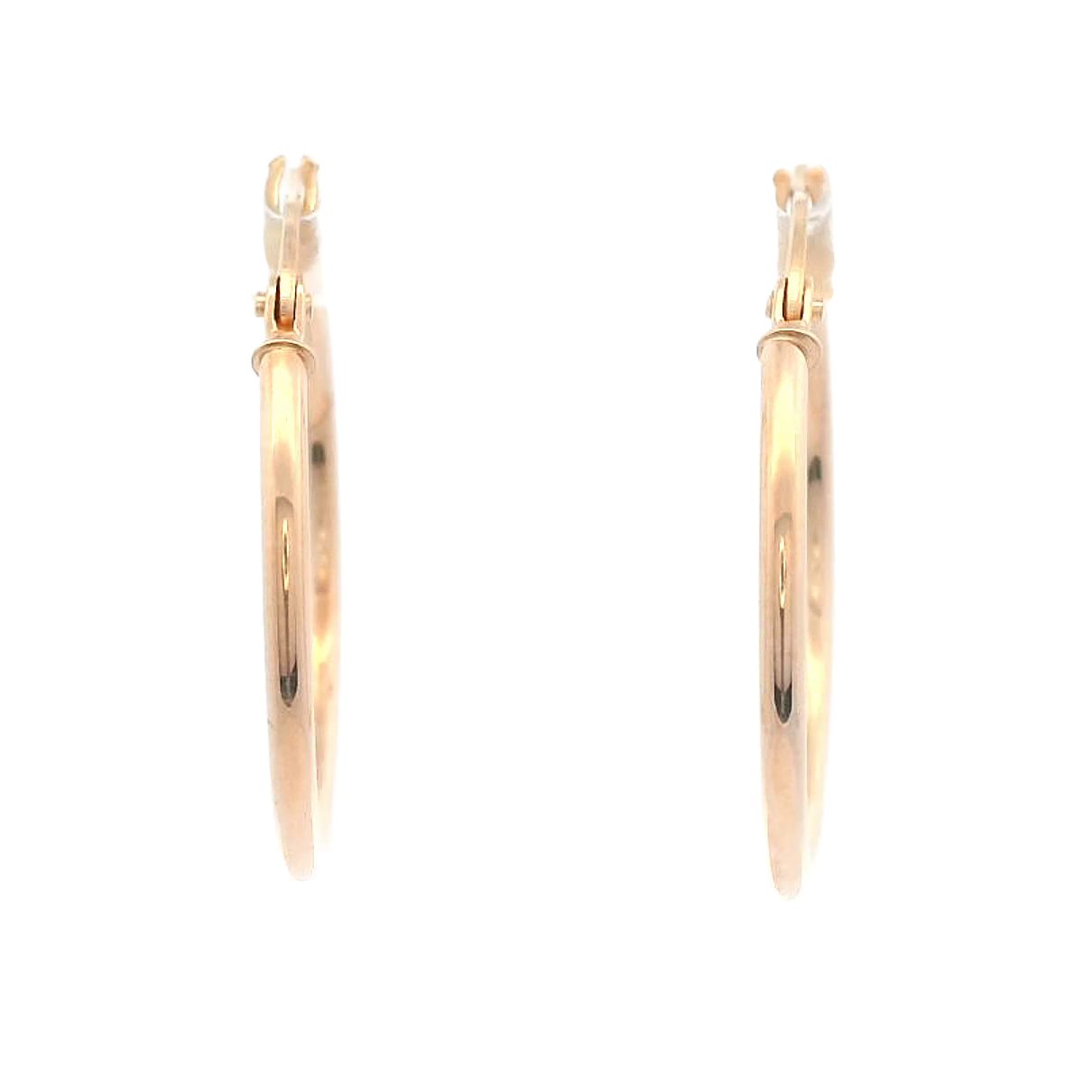 9 Carat Yellow Gold Plain Hoop Earring