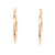 9 Carat Yellow Gold Plain Hoop Earring