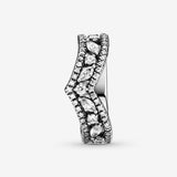 Sparkling Marquise Double Wishbone Ring - 58