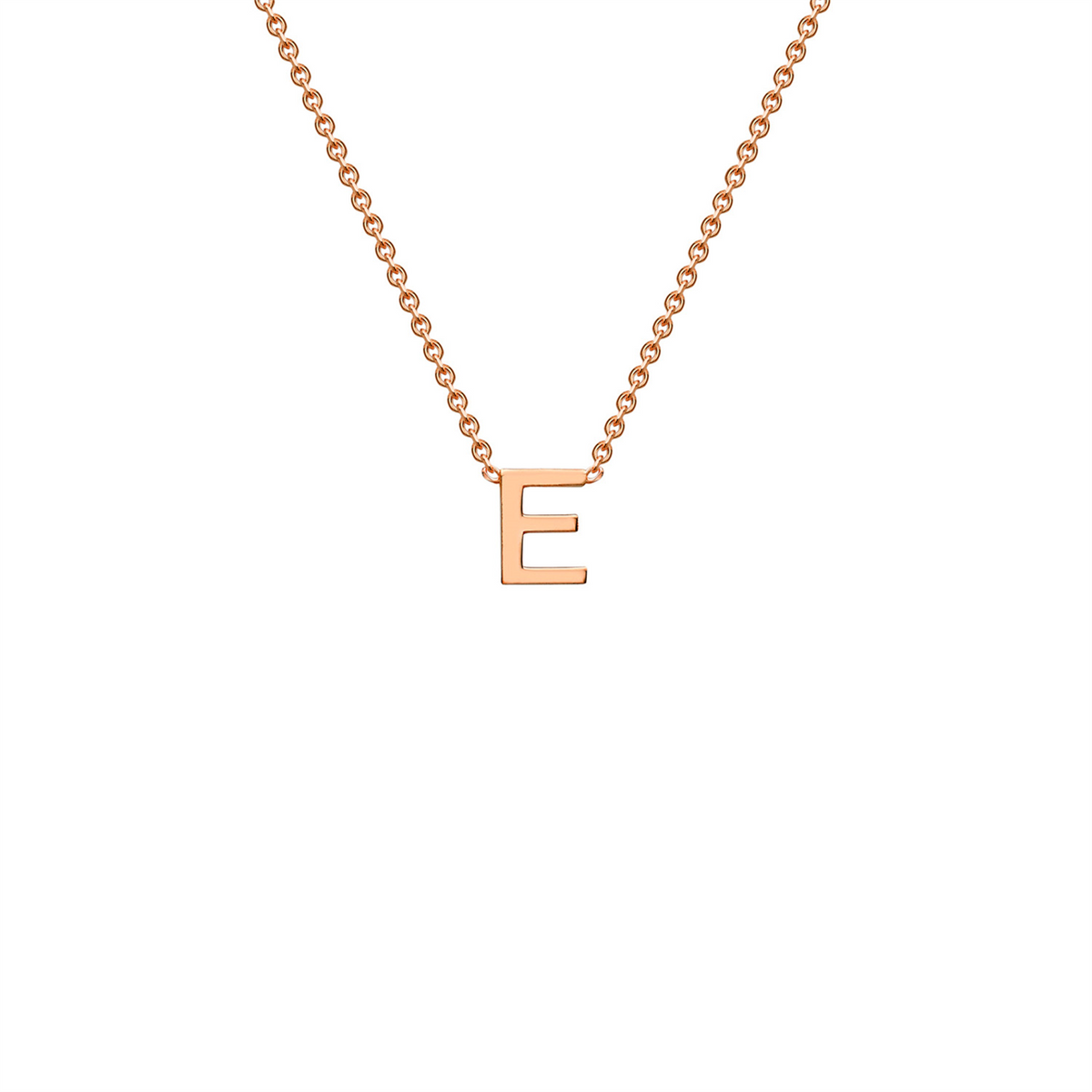9ct Yellow Gold Petite Initial Necklace - D