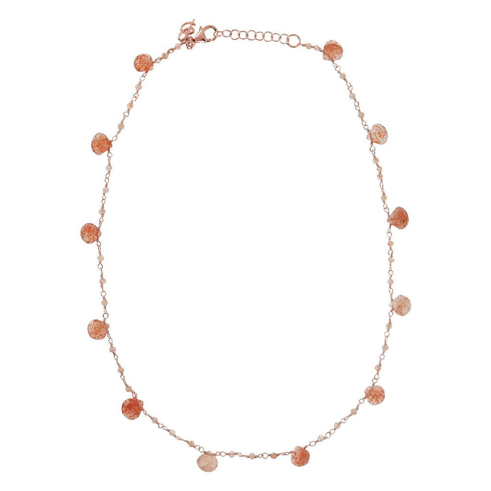 Bronzallure Rosary with Natural Stones Necklace