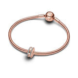 Pandora Double Lined Pavé Clip Charm