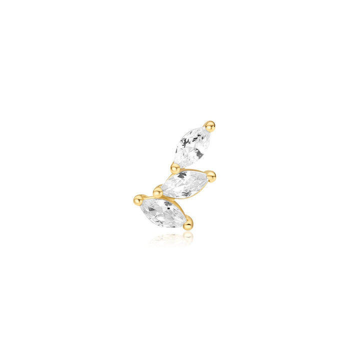 Ania Haie Triple Marquise Barbell Single Earring