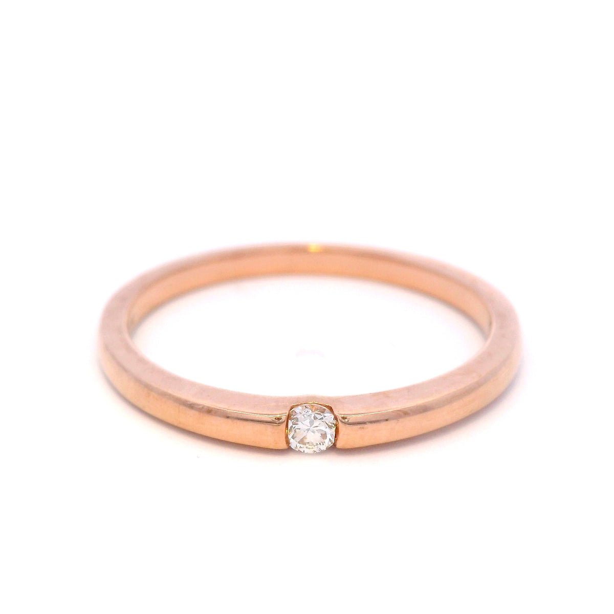 Tension Set Diamond Dress Ring in 9 Carat Rose Gold