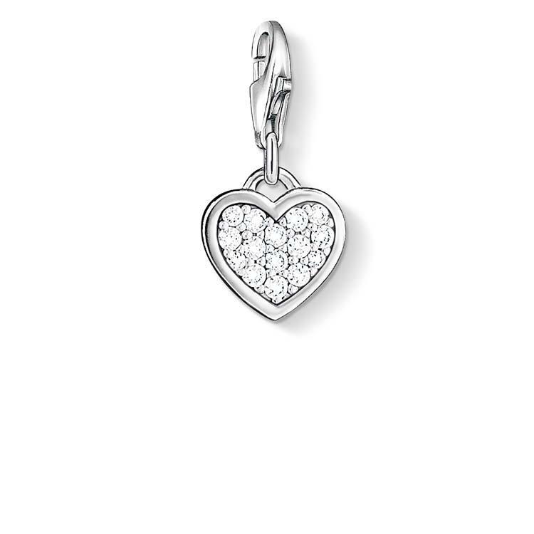 Charmista Club Heart Pave CZ