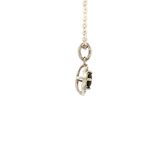Sapphire and Diamond Pendant Set in White Gold