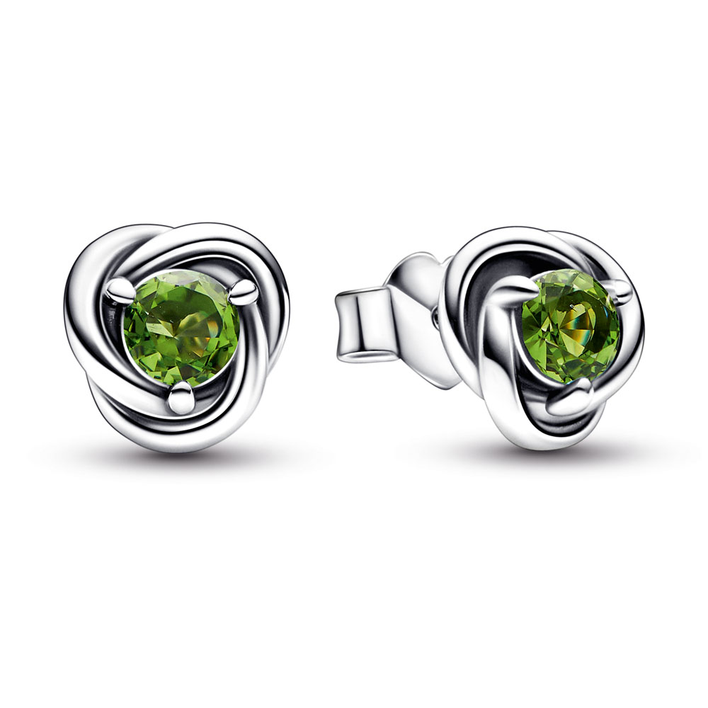 Pandora August Birthstone Eternity Circle Stud Earrings