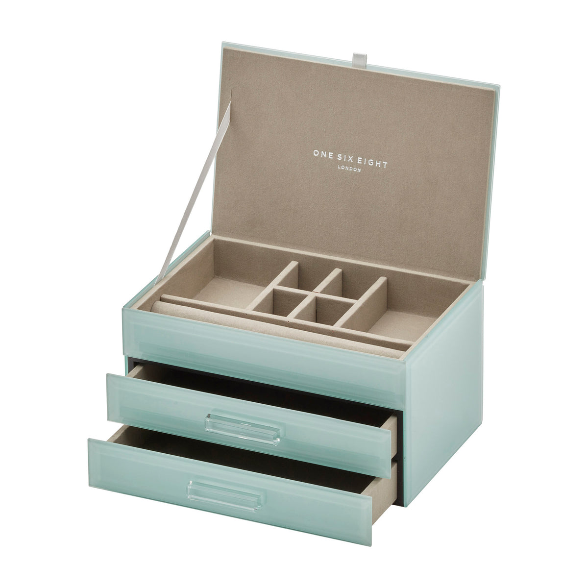 Gabriella Mint Medium Jewellery Box