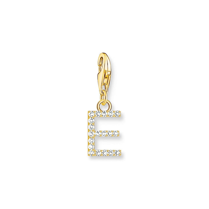 Thomas Sabo Charmista Pendant Letter E Gold Plated