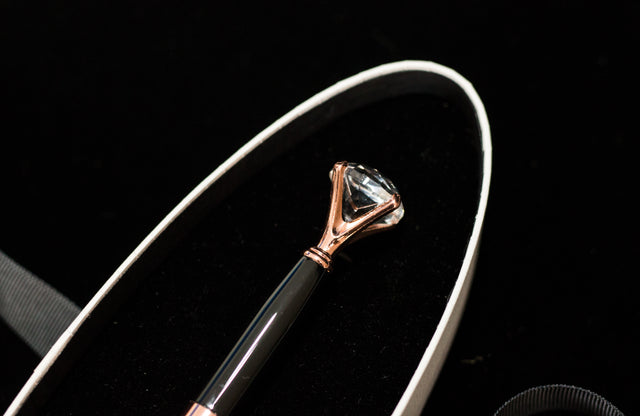 GEORGINI DIAMOND PEN ROSE GOLD / ONYX