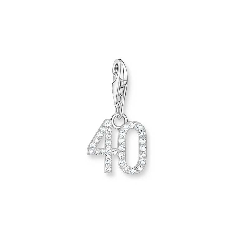 Thomas Sabo Charm Pendant Number "40" Silver