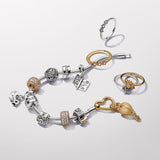 Sparkling Clear Hot Air Balloon Dangle Charm