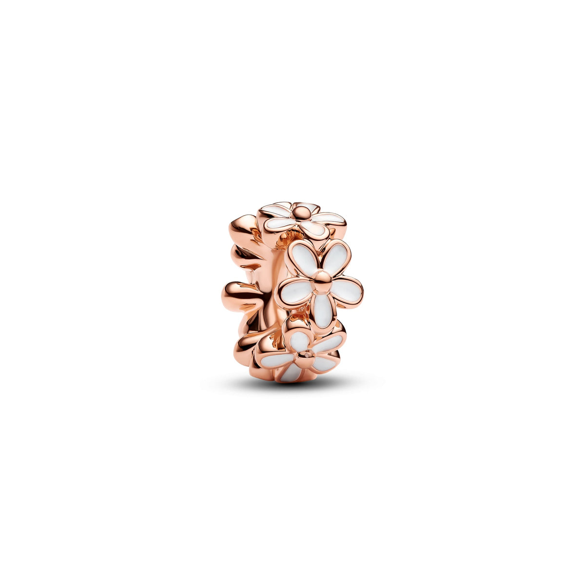 Pandora White Daisy Flower Spacer Charm