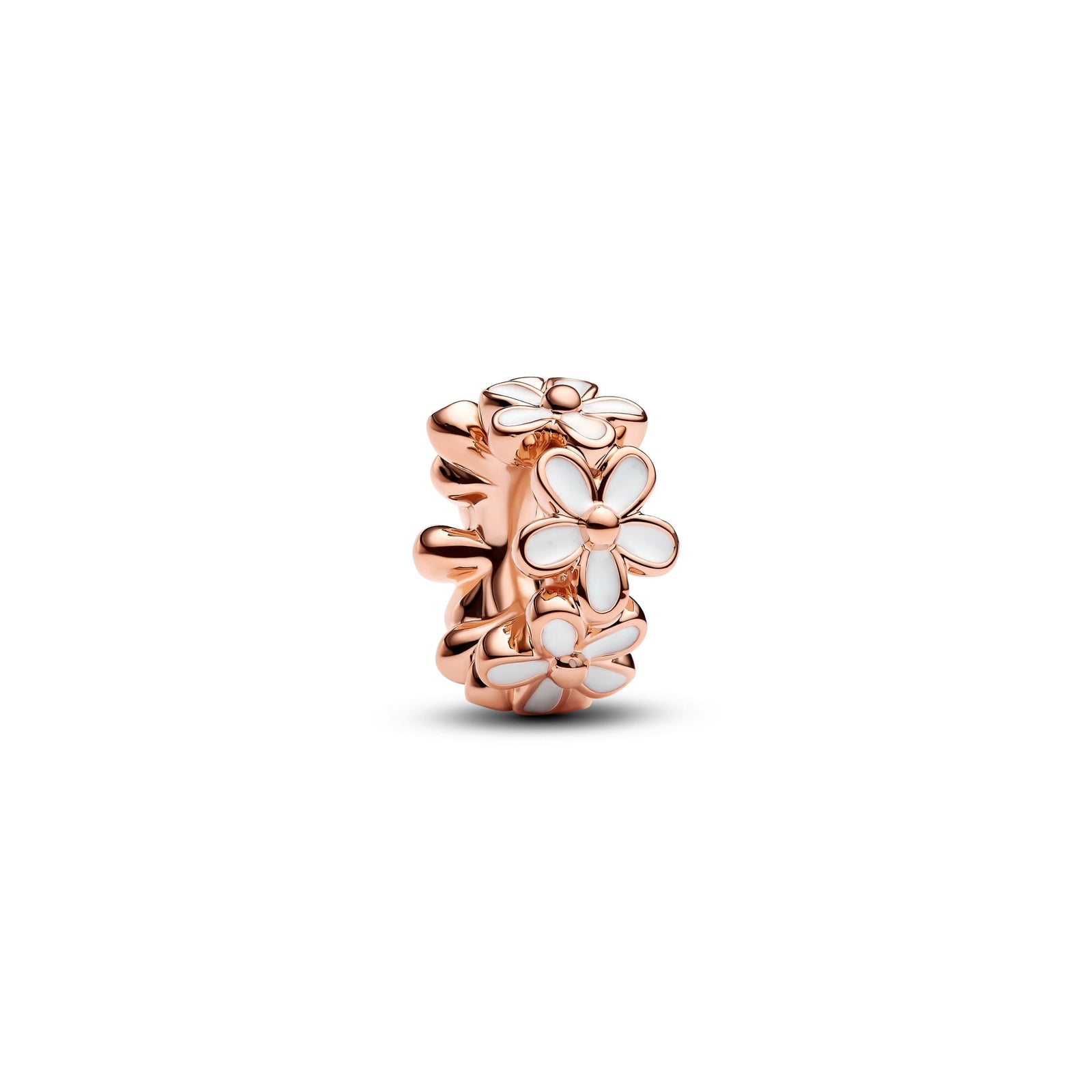 Pandora White Daisy Flower Spacer Charm