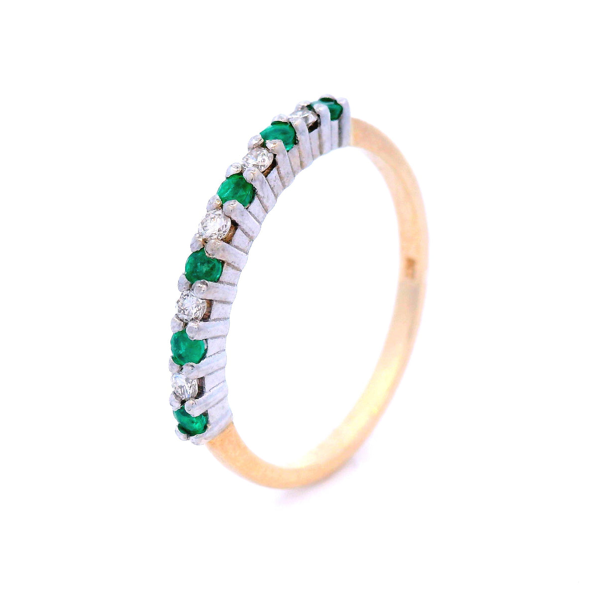 Emerald &amp; Diamond Dress Ring