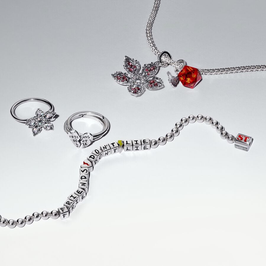 Project Red sterling silver ring with clear cubic zirconia