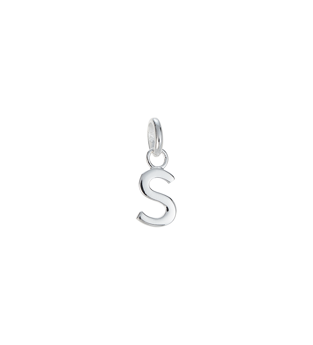 Kirstin Ash Sterling Silver Outline Initial 'S'