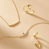 Ania Haie Gold Arrow Twist Adjustable Ring