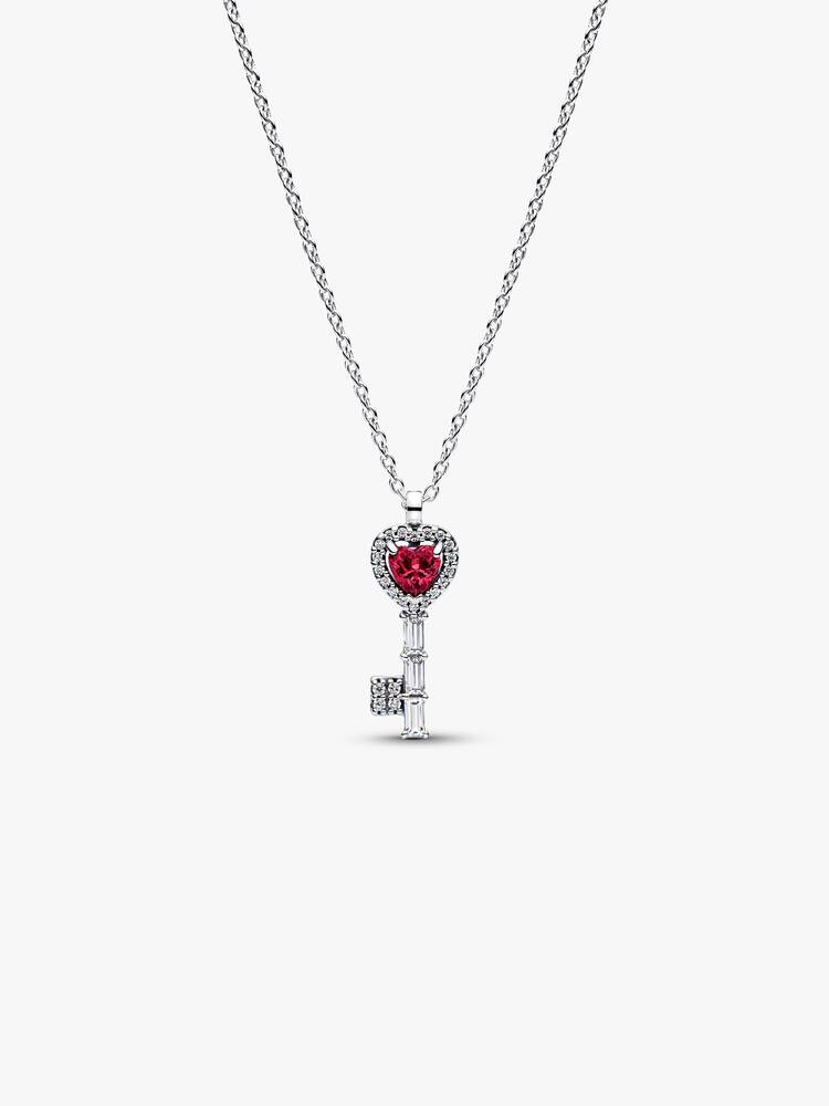 Pandora Elevated Heart Key Collier Necklace
