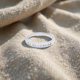 Diamond Set Eternity Ring in White Gold