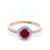 RING 9ct Yellow Gold   RUBY-B  DIAMOND SI3 JKL