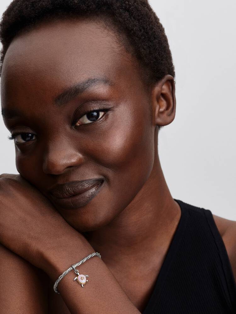 Pandora 2026 Pink Sea Turtle Lab-grown Diamond Dangle Charm