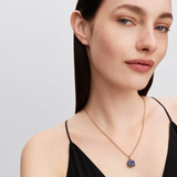 Pandora Astra 14K Gold-Plated Dangle with Imitation Lapis Lazuli and Clear Cubic Zirconia