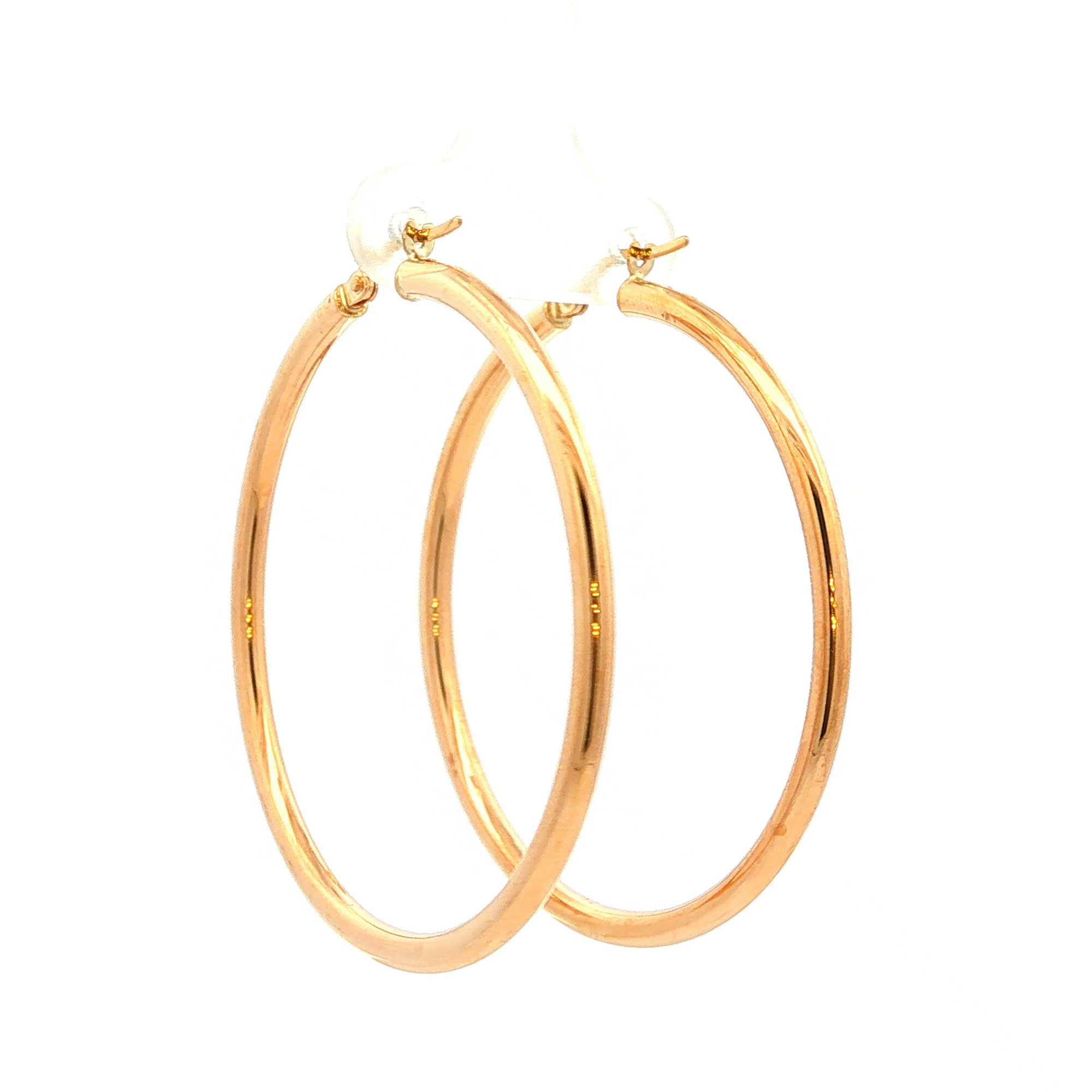 Classic Yellow Gold Hoop Earrings
