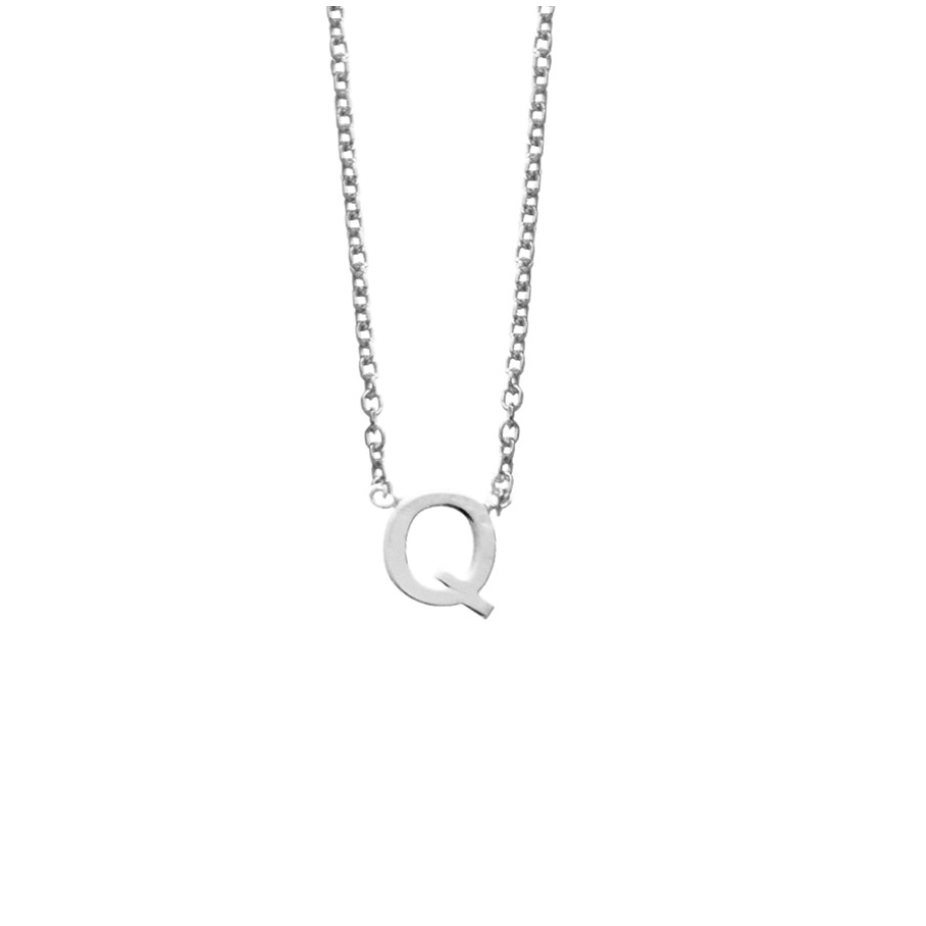 Initial Necklace Petite Initial Pendant