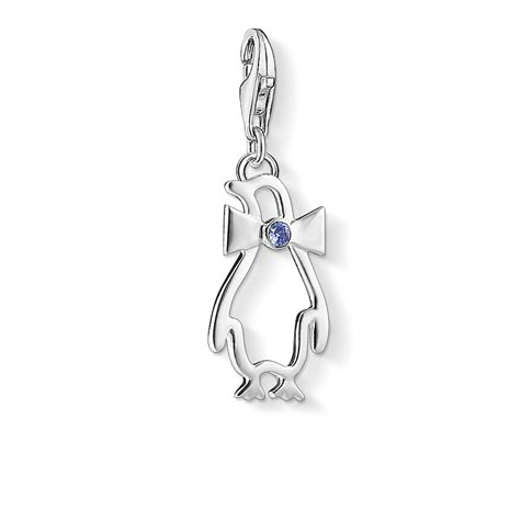 Thomas Sabo Charm Club Bow Tie Penguin Charm