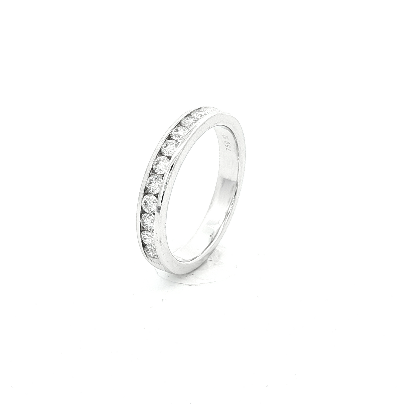 18CT W/G CHANNEL DI ET RI =.50PT SZ O