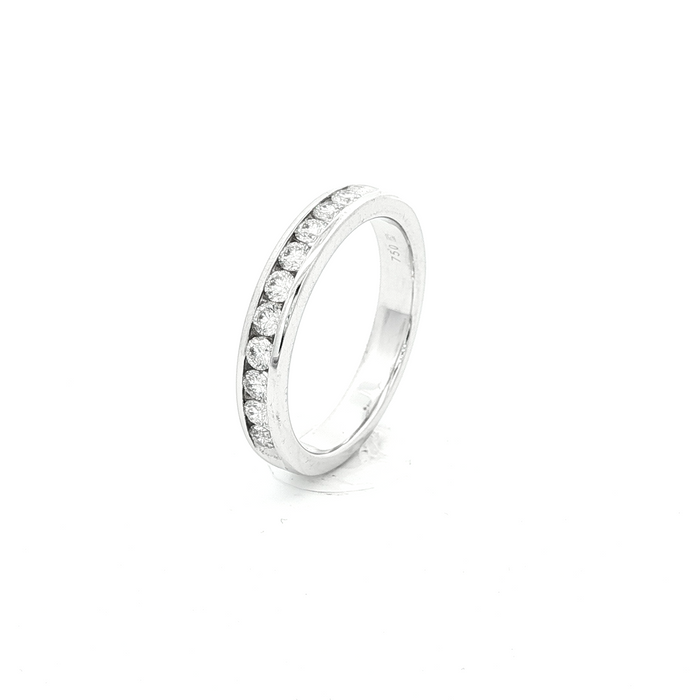 18CT W/G CHANNEL DI ET RI =.50PT SZ O