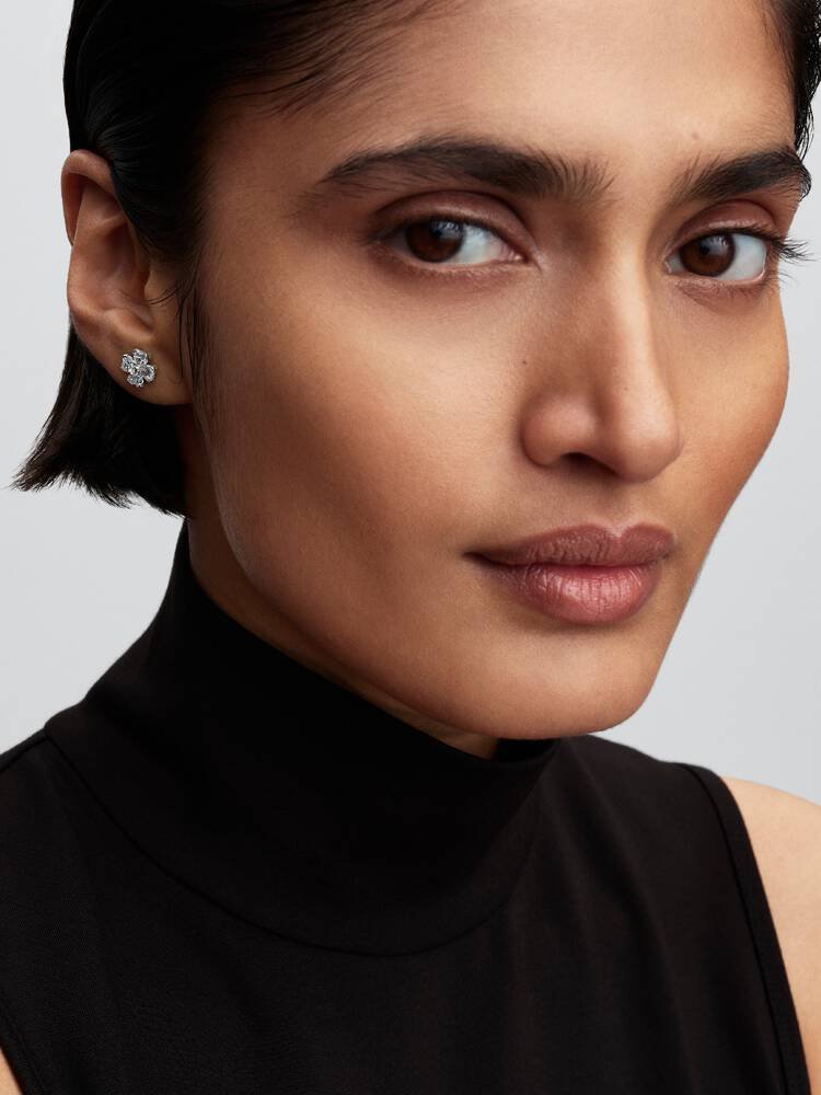 Pandora Sparkling Lucky Clover Stud Earrings