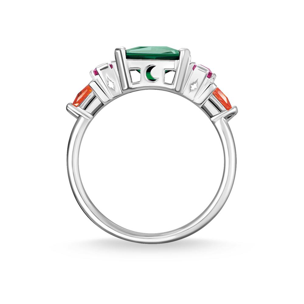 Thomas Sabo Colourful Stones Green/Pink/Orange Ring
